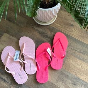 Pink Flip Flops (you get both)